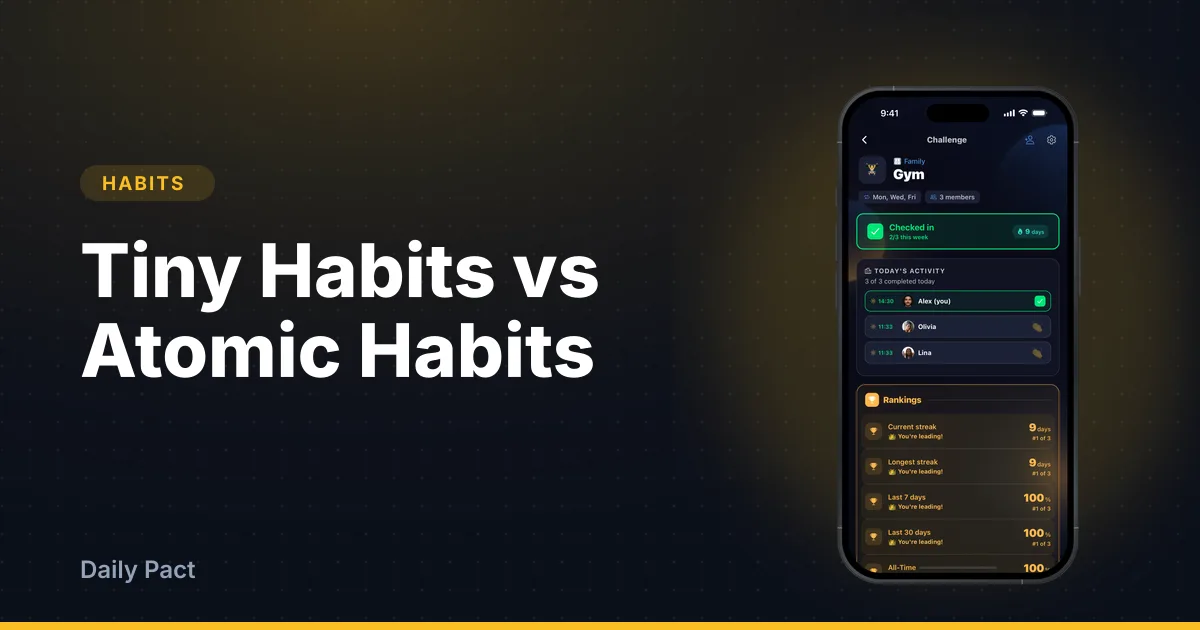 Tiny Habits vs Atomic Habits: Which Book to Use (2027)